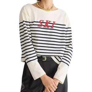J.Crew Mariner Cloth Striped Ski Long Sleeve
